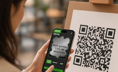 Raspadinha digital de prêmios com QR code